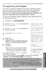 Preview for 63 page of Panasonic KX-TG2382B - 2.4GHz Phone System Operating Instructions Manual