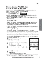 Preview for 47 page of Panasonic KX TG2382PW Operating Instructions Manual