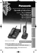 Preview for 1 page of Panasonic KX-TG2383B Operating Instructions Manual