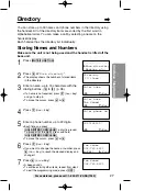 Предварительный просмотр 37 страницы Panasonic KX-TG2383B Operating Instructions Manual