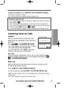 Предварительный просмотр 43 страницы Panasonic KX-TG2383B Operating Instructions Manual