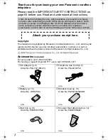 Предварительный просмотр 2 страницы Panasonic KX-TG2386 Operating Instructions Manual