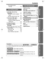 Предварительный просмотр 5 страницы Panasonic KX-TG2386 Operating Instructions Manual