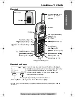 Предварительный просмотр 7 страницы Panasonic KX-TG2386 Operating Instructions Manual