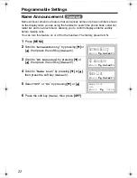 Предварительный просмотр 22 страницы Panasonic KX-TG2386 Operating Instructions Manual