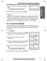 Предварительный просмотр 27 страницы Panasonic KX-TG2386 Operating Instructions Manual