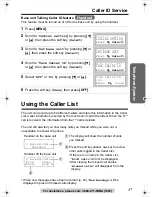 Предварительный просмотр 37 страницы Panasonic KX-TG2386 Operating Instructions Manual