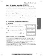 Предварительный просмотр 41 страницы Panasonic KX-TG2386 Operating Instructions Manual