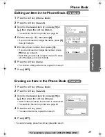 Предварительный просмотр 49 страницы Panasonic KX-TG2386 Operating Instructions Manual