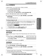 Предварительный просмотр 53 страницы Panasonic KX-TG2386 Operating Instructions Manual