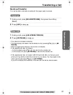 Предварительный просмотр 55 страницы Panasonic KX-TG2386 Operating Instructions Manual