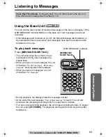 Предварительный просмотр 63 страницы Panasonic KX-TG2386 Operating Instructions Manual