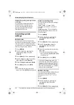 Предварительный просмотр 54 страницы Panasonic KX-TG2388 Operating Instructions Manual