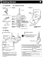 Предварительный просмотр 2 страницы Panasonic KX-TG2396B User Manual