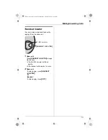 Preview for 15 page of Panasonic KX-TG2411C Operating Instructions Manual