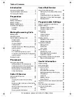 Preview for 2 page of Panasonic KX-TG2420 Operating Instructions Manual