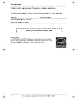 Preview for 4 page of Panasonic KX-TG2420 Operating Instructions Manual