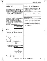 Preview for 25 page of Panasonic KX-TG2420 Operating Instructions Manual