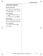 Preview for 27 page of Panasonic KX-TG2420 Operating Instructions Manual