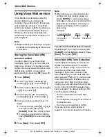 Preview for 28 page of Panasonic KX-TG2420 Operating Instructions Manual