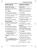 Preview for 33 page of Panasonic KX-TG2420 Operating Instructions Manual