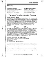 Preview for 49 page of Panasonic KX-TG2420 Operating Instructions Manual