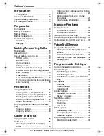 Preview for 2 page of Panasonic KX-TG2421 Operating Instructions Manual