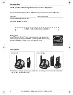 Preview for 4 page of Panasonic KX-TG2421 Operating Instructions Manual