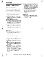 Preview for 8 page of Panasonic KX-TG2421 Operating Instructions Manual