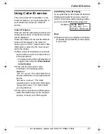 Preview for 25 page of Panasonic KX-TG2421 Operating Instructions Manual