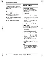 Preview for 36 page of Panasonic KX-TG2421 Operating Instructions Manual