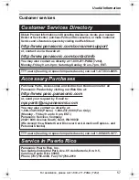 Preview for 57 page of Panasonic KX-TG2421 Operating Instructions Manual