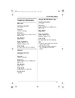 Предварительный просмотр 47 страницы Panasonic KX-TG2421AL Operating Instructions Manual