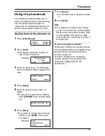 Предварительный просмотр 21 страницы Panasonic KX-TG2421NZ Operating Instructions Manual