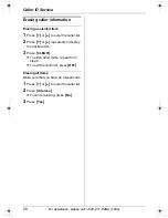 Preview for 28 page of Panasonic KX-TG2421W Operating Instructions Manual