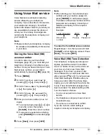 Preview for 31 page of Panasonic KX-TG2421W Operating Instructions Manual