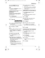 Preview for 23 page of Panasonic KX-TG2423BX Operating Instructions Manual