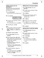 Предварительный просмотр 23 страницы Panasonic KX-TG2431. Operating Instructions Manual