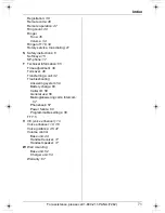 Preview for 71 page of Panasonic KX-TG2431. Operating Instructions Manual