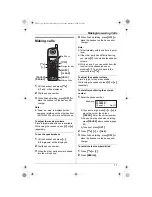 Предварительный просмотр 17 страницы Panasonic KX-TG2431AL Operating Instructions Manual