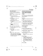 Предварительный просмотр 23 страницы Panasonic KX-TG2431AL Operating Instructions Manual