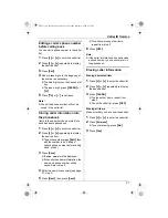 Предварительный просмотр 27 страницы Panasonic KX-TG2431AL Operating Instructions Manual