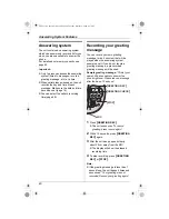 Предварительный просмотр 40 страницы Panasonic KX-TG2431AL Operating Instructions Manual