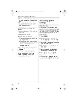 Предварительный просмотр 46 страницы Panasonic KX-TG2431AL Operating Instructions Manual