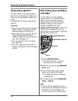 Preview for 42 page of Panasonic KX-TG2431NZ Operating Instructions Manual