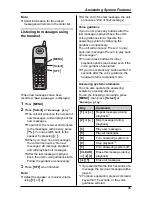 Preview for 45 page of Panasonic KX-TG2431NZ Operating Instructions Manual