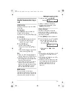 Предварительный просмотр 19 страницы Panasonic KX-TG2433BX Operating Instructions Manual