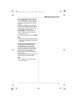 Предварительный просмотр 21 страницы Panasonic KX-TG2433BX Operating Instructions Manual