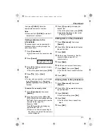 Предварительный просмотр 23 страницы Panasonic KX-TG2433BX Operating Instructions Manual