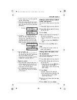 Предварительный просмотр 27 страницы Panasonic KX-TG2433BX Operating Instructions Manual